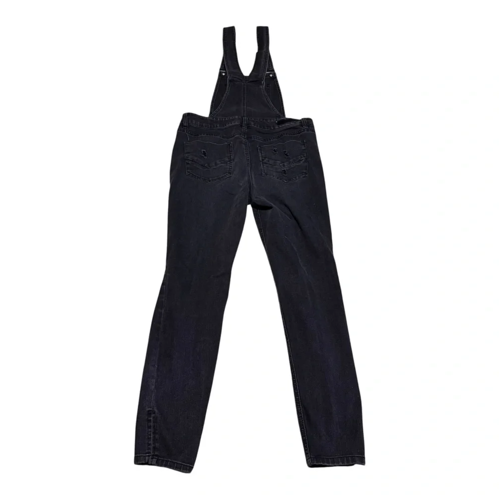 Dollhouse Black Cotton Blend Straight Leg Overalls‎ Women’s 13 33x27.5